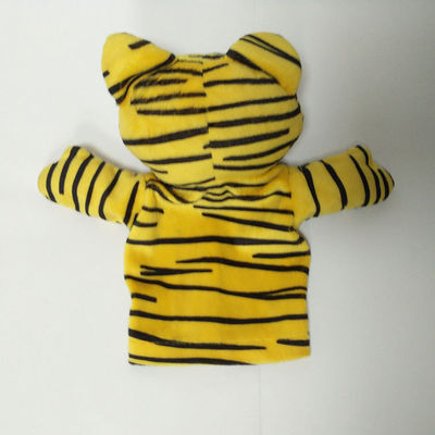 ความแปลกใหม่ Tiger Leopard Plush Animal Puppet Plush Toys Soft Hand Puppets