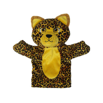 ความแปลกใหม่ Tiger Leopard Plush Animal Puppet Plush Toys Soft Hand Puppets