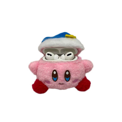 Pink Cabby Apple หูฟังบลูทู ธ Plush ปกคลุมอุปกรณ์เสริมของเล่นนุ่ม