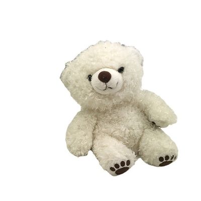 ตุ๊กตาหมีสีขาวตัวเล็กขนาด 18 * 15 ซม. ซักได้