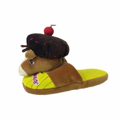 Yellow Dairy Cow Soft Plush ตุ๊กตาสัตว์การสร้างแบบจำลอง Plush Flip Flop
