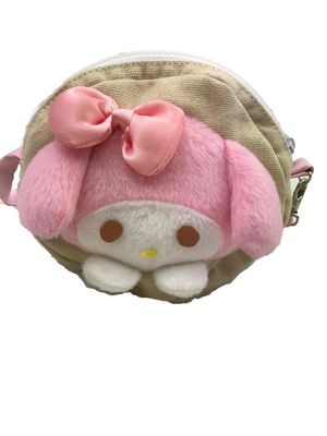 Circular Mini แฟชั่นกระต่ายน่ารัก Plush Zero กระเป๋าสตางค์ Plush Home Decor