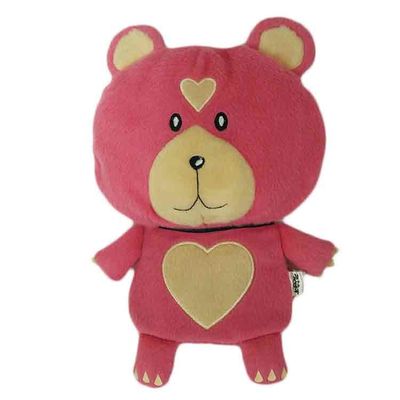 หมีน้อยสีแดงตุ๊กตาสัตว์ที่ใส่บัตรของขวัญผู้ถือบัตรตุ๊กตาอุปกรณ์เสริมของเล่นนุ่ม