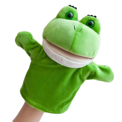 20 ซม. กบปากมือตุ๊กตาสัตว์ตุ๊กตาถุงมือตุ๊กตาของเล่น