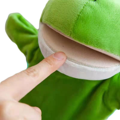 20 ซม. กบปากมือตุ๊กตาสัตว์ตุ๊กตาถุงมือตุ๊กตาของเล่น