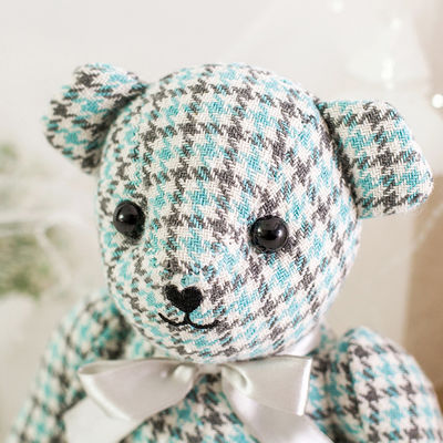 300g 23cm Grid Cubs ตุ๊กตาหมีตุ๊กตาหมีตุ๊กตาผ้าตุ๊กตา Baby Comfort Teddy