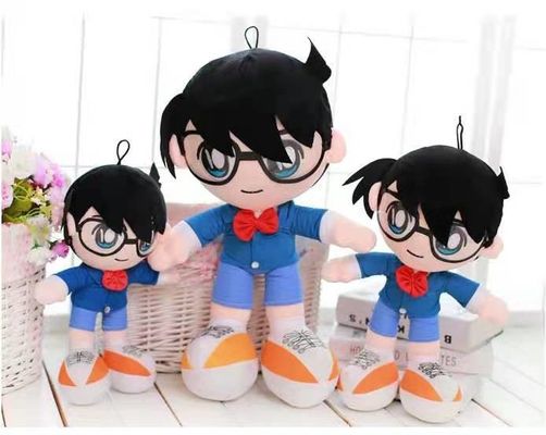 นักสืบโคนันสีฟ้า 40 ซม. ตุ๊กตาตุ๊กตาตุ๊กตาการ์ตูนตุ๊กตาของเล่นของขวัญวันเกิดเด็ก