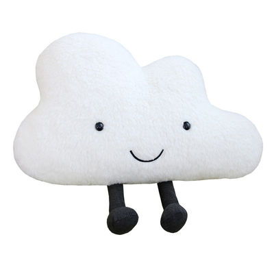 25 ซม. สีขาวสีชมพูใหม่หมอน Plush Cloud จำลองสำหรับเด็ก