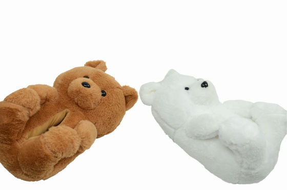 27.5 ซม. คู่ตุ๊กตาเบาะรองเท้าในร่มรองเท้าแตะสัตว์ตุ๊กตา Plush Home Decor
