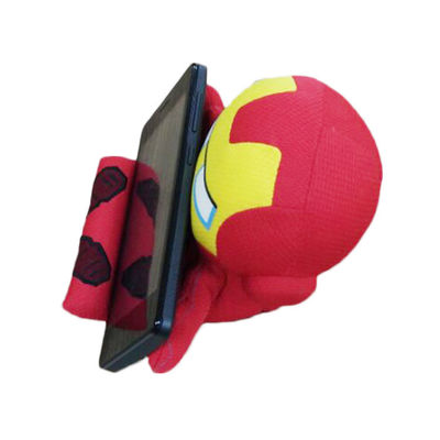 13 ซม. สีแดงใหม่ Fashion Superman Alliance Desktop Plush Mobile Phone Rack