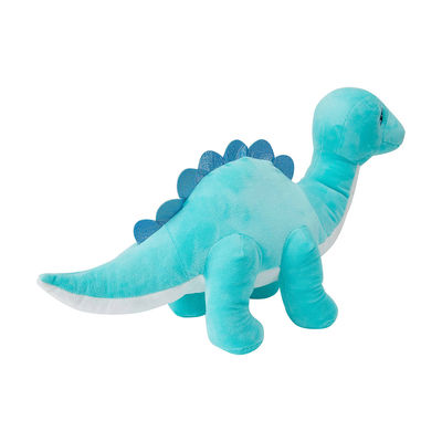 ไม่มีการเปลี่ยนรูป Kawaii Blue Dinosaur ตุ๊กตาของเล่น OEM ODM