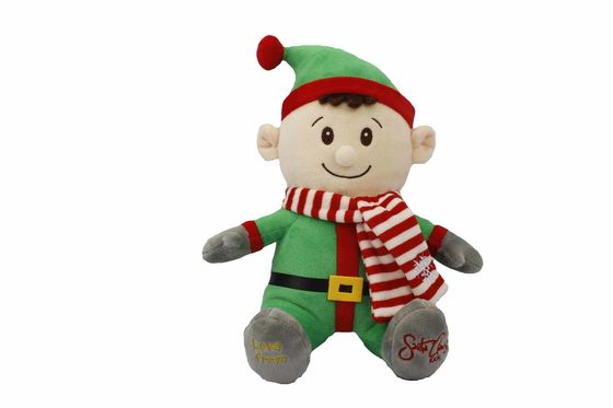 เย็บปักถักร้อยไฟฟ้า Cartoon Boy Plush ของเล่นของขวัญคริสต์มาส