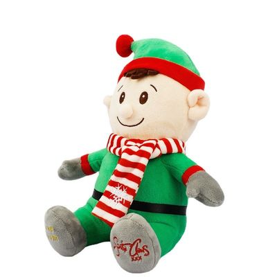 เย็บปักถักร้อยไฟฟ้า Cartoon Boy Plush ของเล่นของขวัญคริสต์มาส