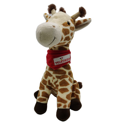 Anti Fading 25cm Standing Giraffe ตุ๊กตาสัตว์