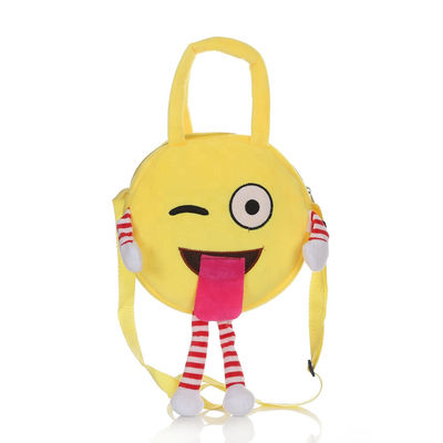 กระเป๋าเป้สะพายหลัง Emoji Plush ซักเครื่องได้พร้อมผ้าฝ้าย PP