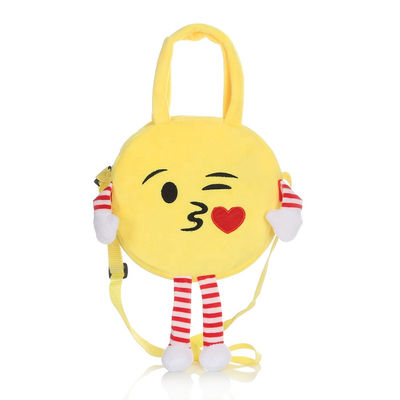 กระเป๋าเป้สะพายหลัง Emoji Plush ซักเครื่องได้พร้อมผ้าฝ้าย PP