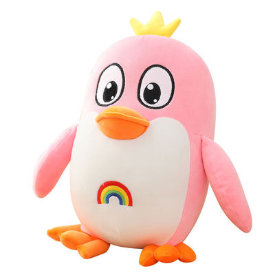 OEM ตุ๊กตาเพนกวินสีชมพูซักมือได้ 20 ซม. สำหรับตกแต่งบ้าน