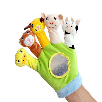 ของเล่นถุงมือแบบโต้ตอบสำหรับเด็กตุ๊กตาสั้นขนาด 20 ซม.