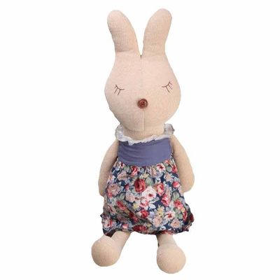 กระต่ายระบายอากาศยัดของเล่นตุ๊กตากระโปรงดอกไม้กระต่ายนุ่มของเล่น