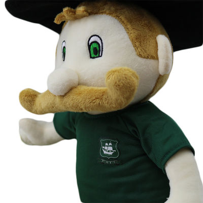 Bearded Soldier Cartoon Character ยัดของเล่นตุ๊กตา