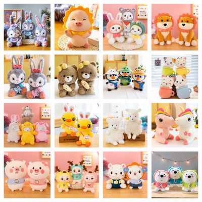 ผ้ากำมะหยี่ยัดไส้ของเล่นสัตว์การ์ตูนสำหรับโปรโมชั่น