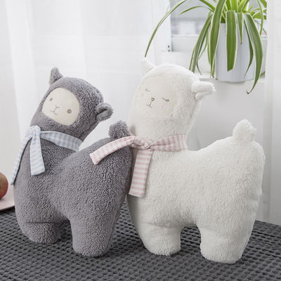 ผ้าฝ้ายโพลีโพรพิลีน 30 ซม. เป็นมิตรกับผิวบรรจุ Alpaca Plush Toy