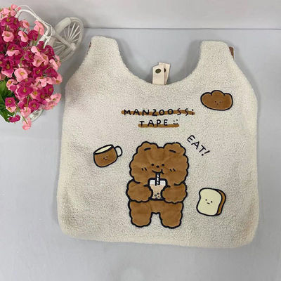 OEM Soft Plush Bear Tote Bag 66x43cm สำหรับนักเรียน