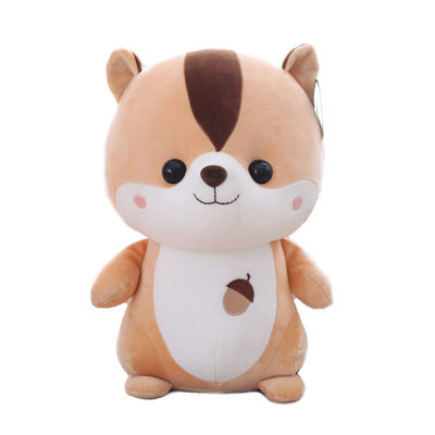 ตุ๊กตากระรอกสำหรับเด็ก OEM 25 ซม. พร้อมผ้าฝ้ายโพลีโพรพีลีน