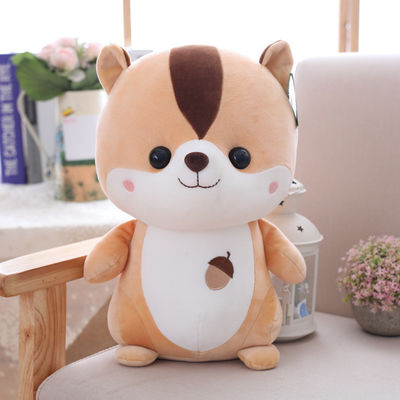 ตุ๊กตากระรอกสำหรับเด็ก OEM 25 ซม. พร้อมผ้าฝ้ายโพลีโพรพีลีน
