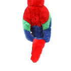 เส้นใยโพลีเอสเตอร์บรรจุมาคอว์สีแดงสดยัดไส้ของขวัญสัตว์สำหรับเด็กของเล่นตุ๊กตา