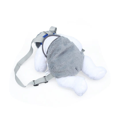 กระเป๋าสะพายหลังการ์ตูน Husky Plush ซักได้สีปลอดภัย 35 ซม.