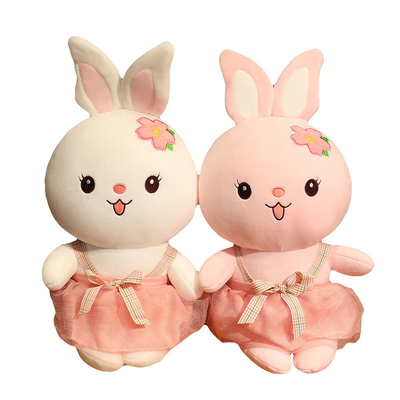 ของเล่นตุ๊กตากระต่ายนั่งน่ารัก 25 ซม. OEM
