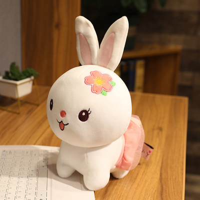 ของเล่นตุ๊กตากระต่ายนั่งน่ารัก 25 ซม. OEM