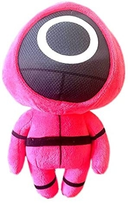 เกมปลาหมึกทหารสีชมพูขนาด 15 ซม. ตุ๊กตาผ้าฝ้ายสำหรับเด็ก