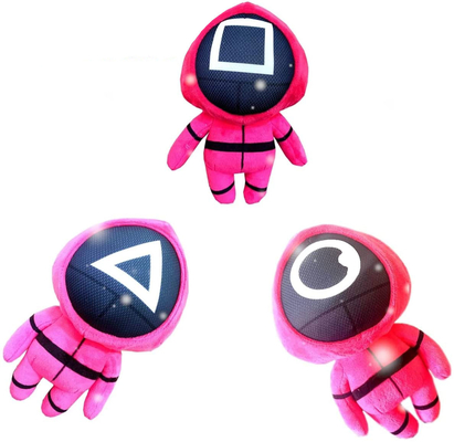 เกมปลาหมึก 15 ซม. ทหารสีชมพูของเล่นตุ๊กตาสำหรับเด็ก