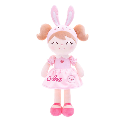 Lovely Girl Dressing Anime Plush ของเล่น PP Cotton Filler 25cm สำหรับของขวัญ