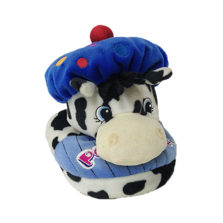 Blue Dairy Cow Soft Flip Flop Plush ตุ๊กตาสัตว์ตุ๊กตาตุ๊กตาตกแต่งบ้าน