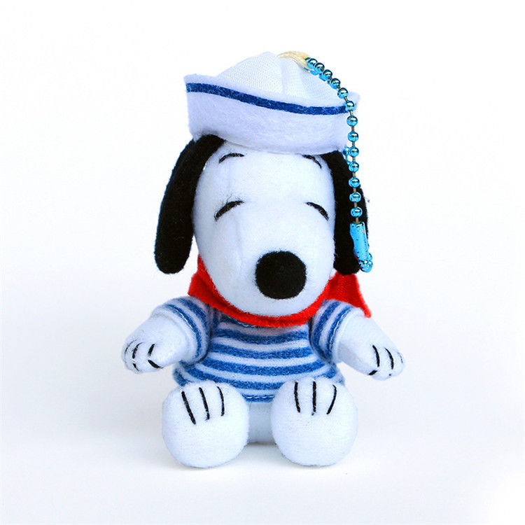ขายส่ง 15 ซม. น่ารักชุดกะลาสี Snoopy Plush พวงกุญแจกระเป๋าจี้ Little Boy'S Present