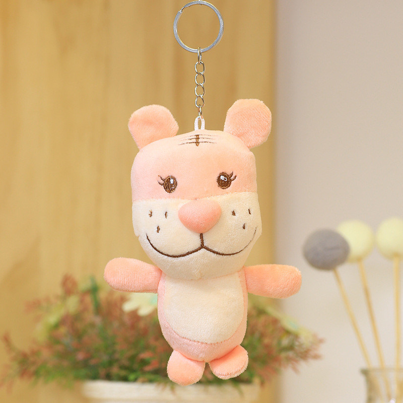 PP Cotton Filling 12cm Cartoon Zodiac Tiger Plush Toy ODM