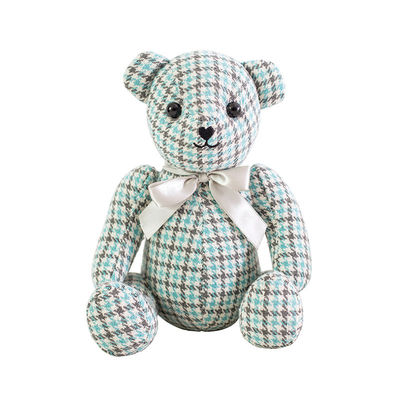 300g 23cm Grid Cubs ตุ๊กตาหมีตุ๊กตาหมีตุ๊กตาผ้าตุ๊กตา Baby Comfort Teddy